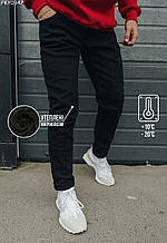 Утеплені джинси Staff black2 slim fleece