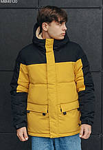 Зимова куртка Staff yux black & yellow