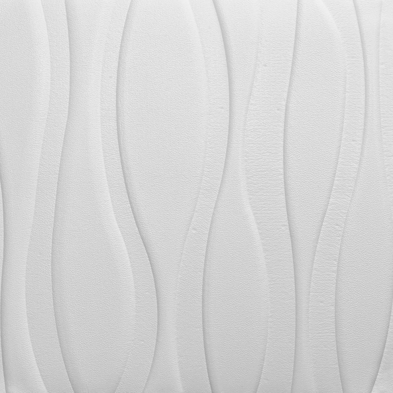 Самоклеюча декоративна настінно-стельова 3D панель великі хвилі 700х700х7мм (167)