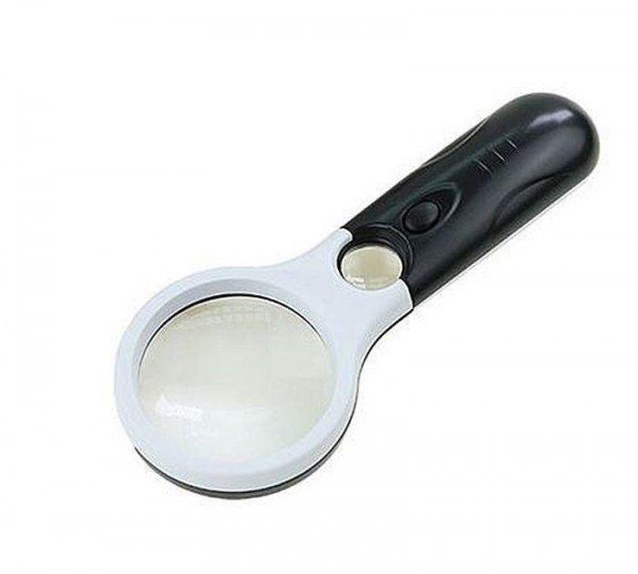 Лупа з двома лінзами і підсвічуванням Magnifier 6902c