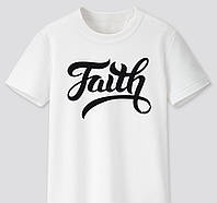 Футболка с христианским принтом Faith, Вера. FH-1