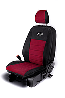 Чехлы на сиденья Киа Спортеж 2 (Kia Sportage 2) (модельные автоткань с логотипом)