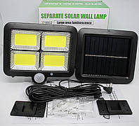 Фонарь уличный прожектор COB Split solar wall lamp светильник на солнечной батарее с датчиком движения и