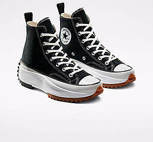 Кеди Converse Birds Star Hike Hi Black White Gum, фото 3
