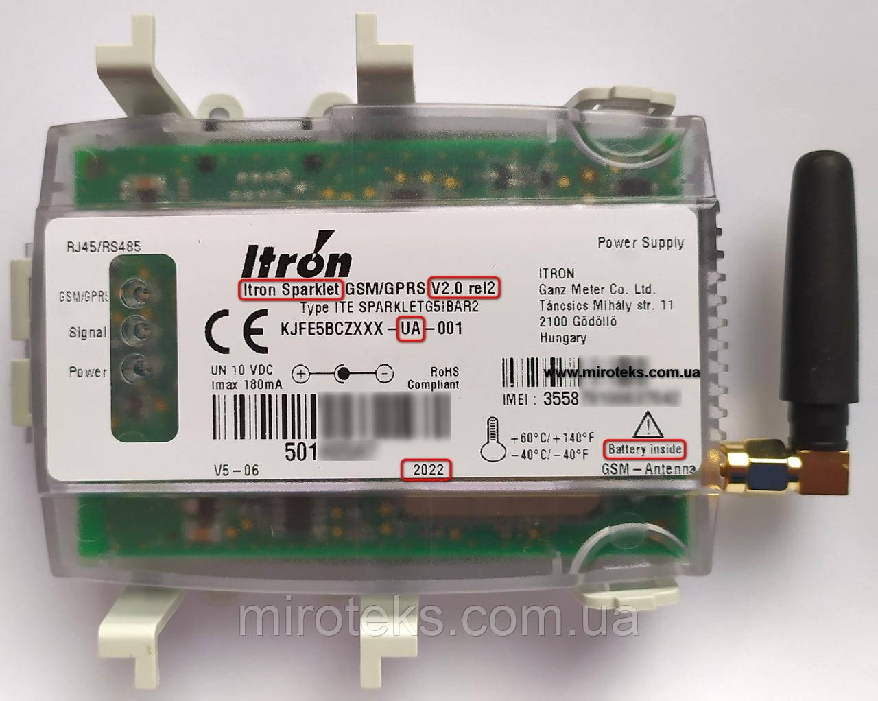 ᐈ Sparklet (Itron) GSM GPRS модем для счетчиков ACE 6000, SL 7000. Цена ...