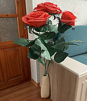 Букет красных роз высотой 120 см Подарок любимой Ростовые цветы