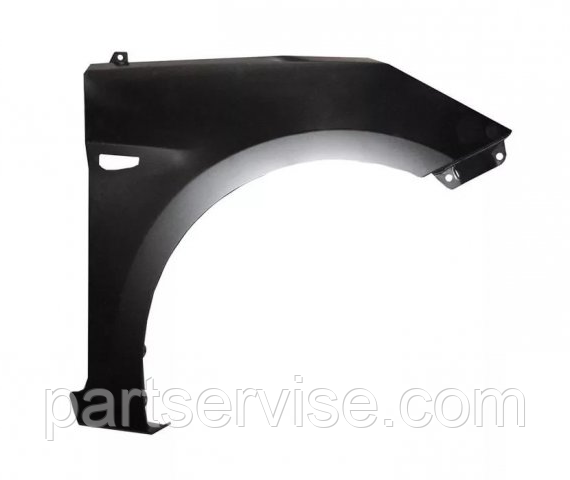 Крило переднє праве Hyundai Accent Хюндаї Акцент Solaris 11-16 без отвору під поворот