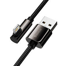 Ігровий кабель для зарядки телефона/ смартфона Baseus Legend USB - Lightning 2.4 А 2 м (CALCS-A01), фото 5