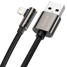 Ігровий кабель для зарядки телефона/ смартфона Baseus Legend USB - Lightning 2.4 А 1 м (CALCS-01), фото 3