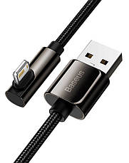 Ігровий кабель для зарядки телефона/ смартфона Baseus Legend USB - Lightning 2.4 А 1 м (CALCS-01), фото 5