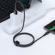 Кабель для зарядки телефона/ смартфона ACEFAST C1-04 USB - Type-C 3 A 1.2 м Чорний, фото 4
