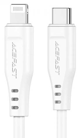 Кабель для зарядки телефона/ смартфона ACEFAST C3-01 Type-C - Lightning 3 A 1.2 м Білий, фото 1