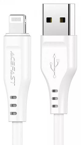 Кабель для зарядки телефона/ смартфона ACEFAST C3-02 USB - Lightning 2.4 A 1.2 м Білий, фото 1