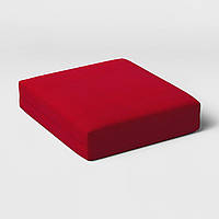 Поролоновая подушка сиденье для садовой мебели Красная Дралон ткань yeti home 80х80x10