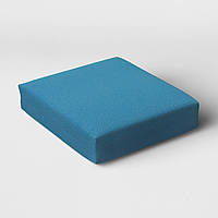 Уличная подушка из поролона на мебель садовую Голубая Дралон ткань yeti home 100х100x10
