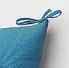 Вулична подушка матрац для меблів з піддонів та садових меблів з холлофайберу 120х80х10 Дралон тканина Блакитний, фото 2