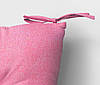 Вулична подушка матрац для меблів з піддонів та садових меблів з холлофайбера 120х80х10 Дралон тканина Рожевий, фото 2