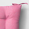 Подушка для офісного стільця крісла з холофайбера Рожева YETI HOME 50х50х5 Оксфорд, фото 3