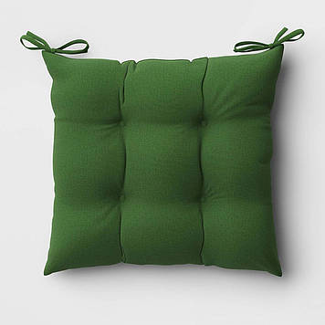 Подушка для офісного стільця крісла з холофайбера Зелена YETI HOME 50х50х5 Оксфорд