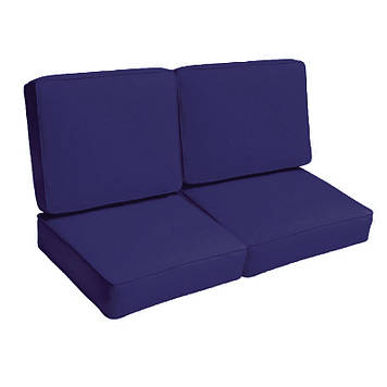 Комплект подушок для меблів з піддонів палет або лавку Темно-Синій yeti home 120х60х10 60х60 4шт