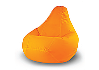 Детское кресло-мешок груша L YETI HOME Оранжевый премиум хлопок