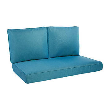 Поролонові подушки та матрац для меблів з піддонів та садових меблів YETI HOME 120х60х5 оксфорд Блакитний