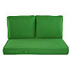 Набір подушки та матрац для меблів з піддонів та садових меблів Зелений yeti home 120х80х5 оксфорд, фото 2