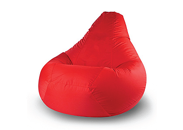 Безкаркасне крісло-груша Червоне XXXL YETI HOME преміум бавовна