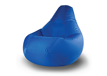 Синє безкаркасне крісло-груша XXXL YETI HOME преміум бавовна