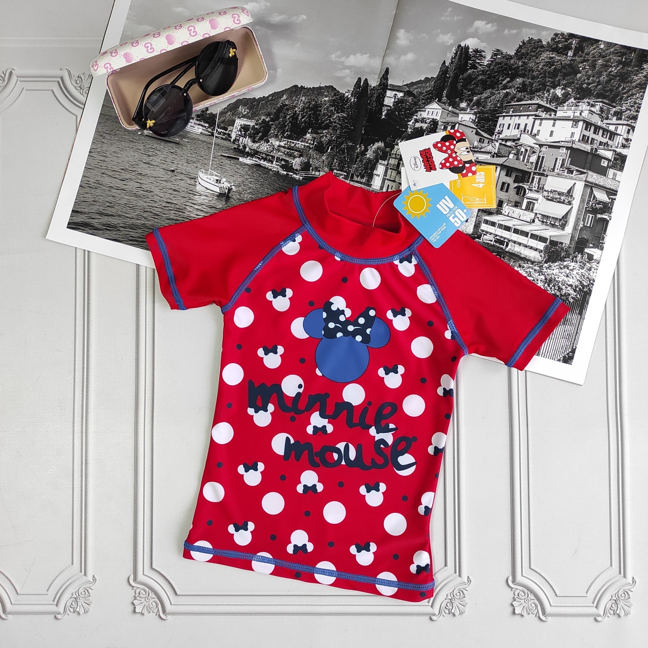 Дитяча сонцезахисна футболка для плавання Minni Mouse, тм Disney