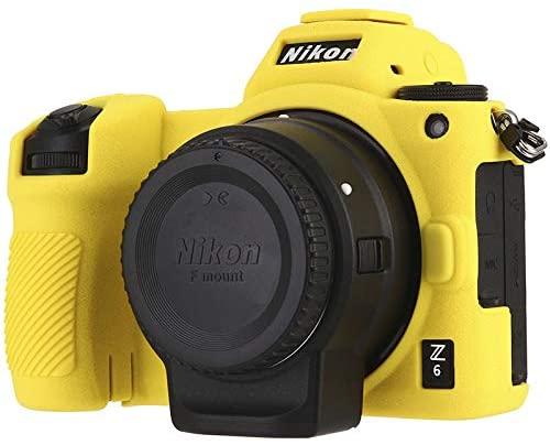 Захисний силіконовий чохол для фотоапаратів Nikon Z6, Z6 II, Z7, Z7 II - жовтий