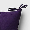 Подушка матрац для садових гойдалок з холлофайберу yeti home 120х60х10 преміум бавовна Фіолетовий, фото 2