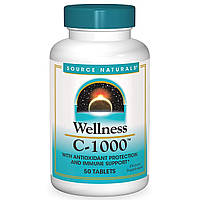 Витамин С-1000, Wellness, Source Naturals, 50 таблеток