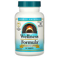 Растительный Иммунный Комплекс, Wellness Formula, Source Naturals, 90 таблеток