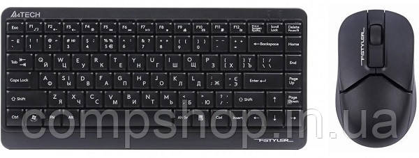 Клавіатура+миша A4Tech FG1112 Black Wireless (код 126046)