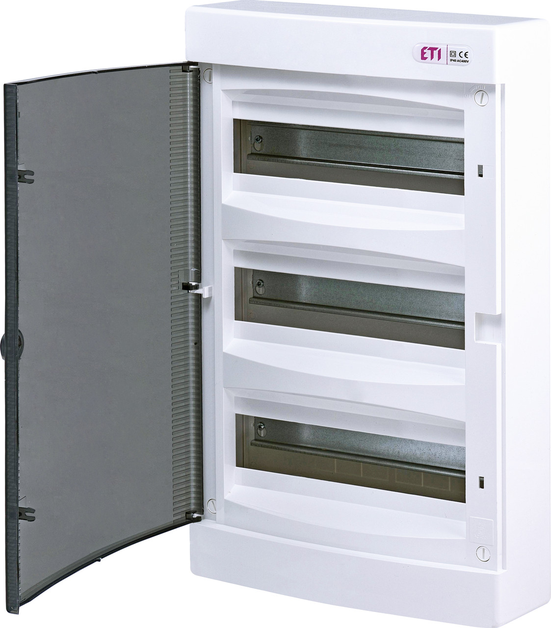 Щит розподільчий накладний ECT 36PT 36 мод. прозорі дверцята ЕТІ, фото 1