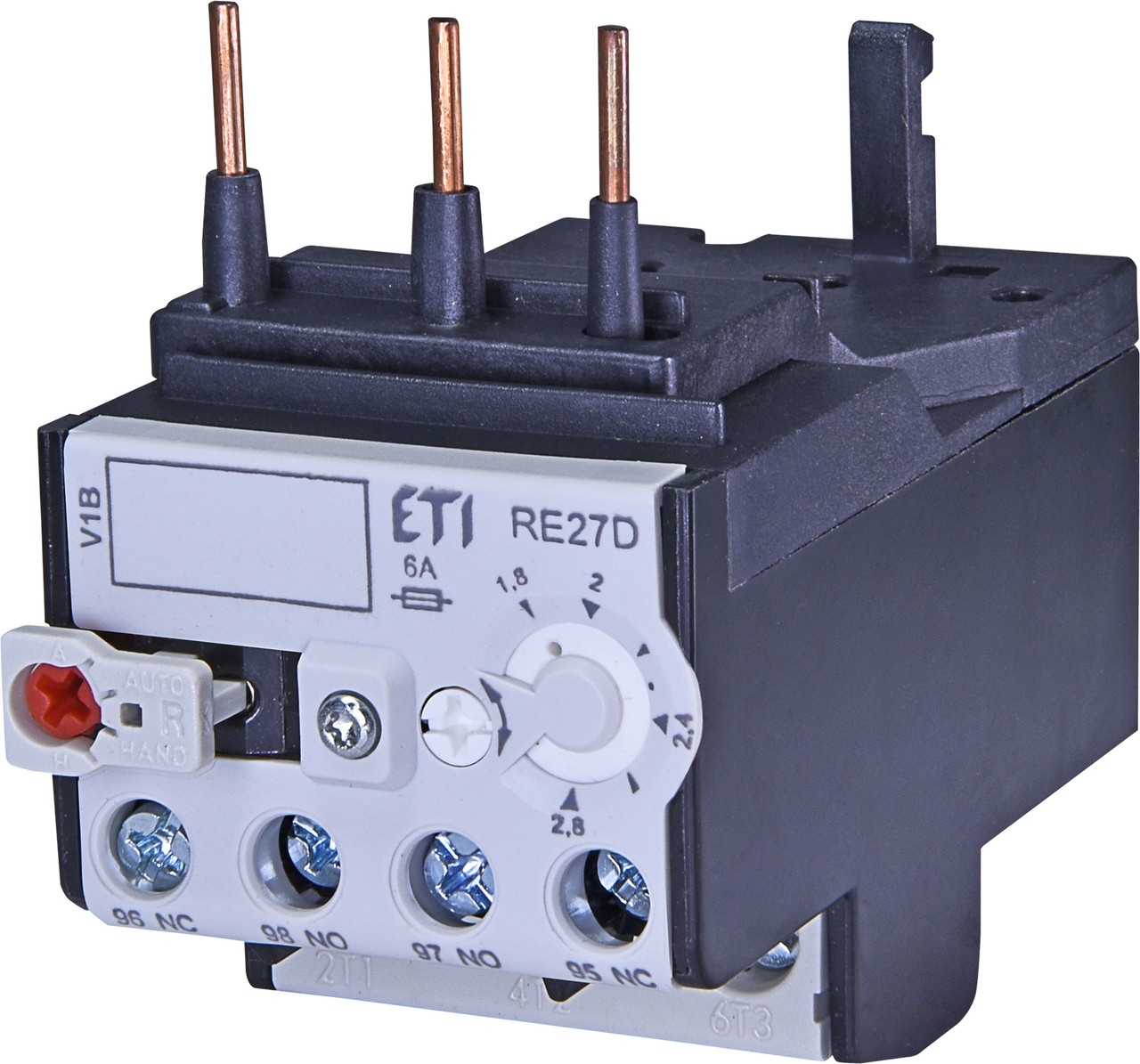 Теплове реле RE 27D-2.8 для контакторів типу CEM9-CEM25 (1.8-2.8 A) ETI