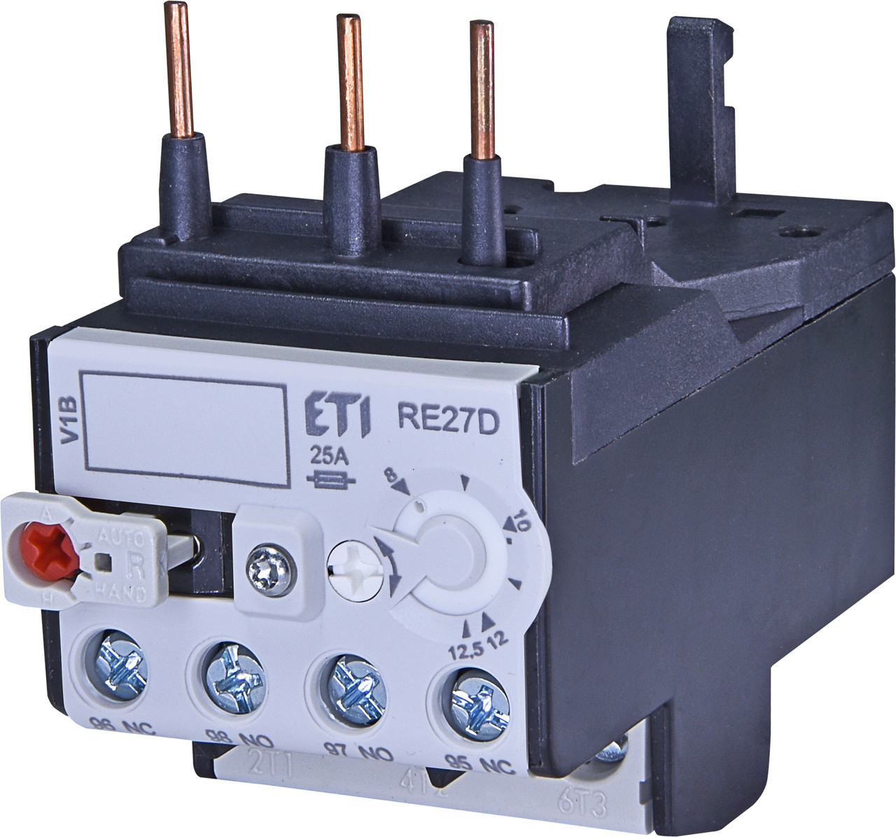 Теплове реле RE 27D-12.5 (8-12.5 A) для контакторів типу CEM9-CEM25 ETI
