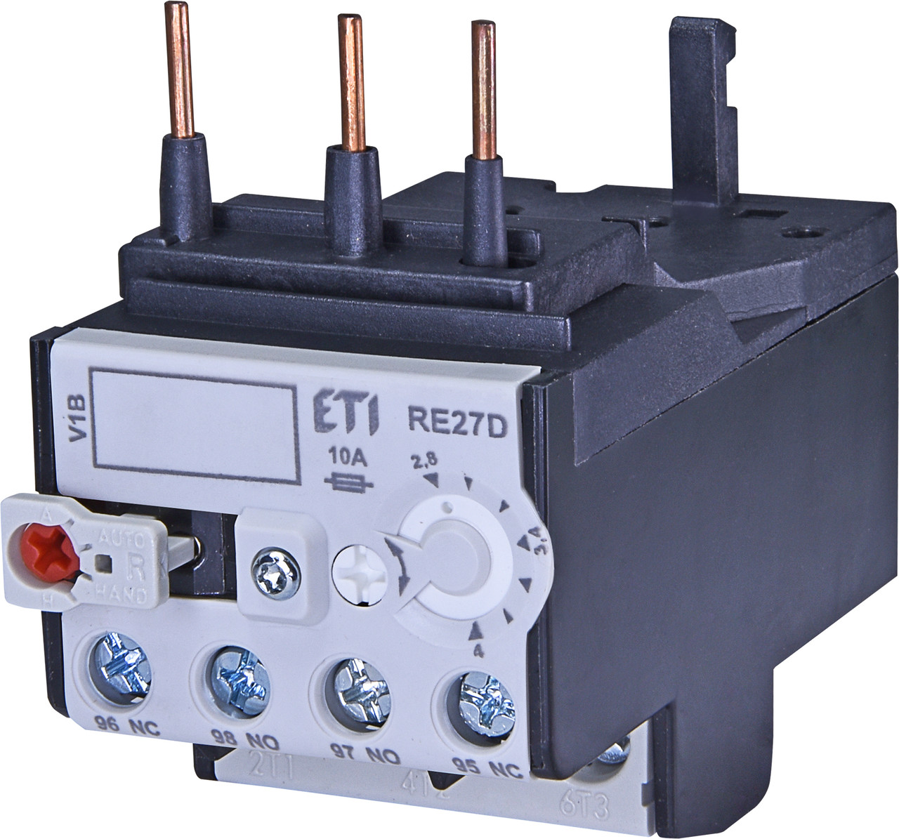 Теплове реле RE 27D-4.0 (2.8-4A) для контакторів типу CEM9-CEM25 ETI