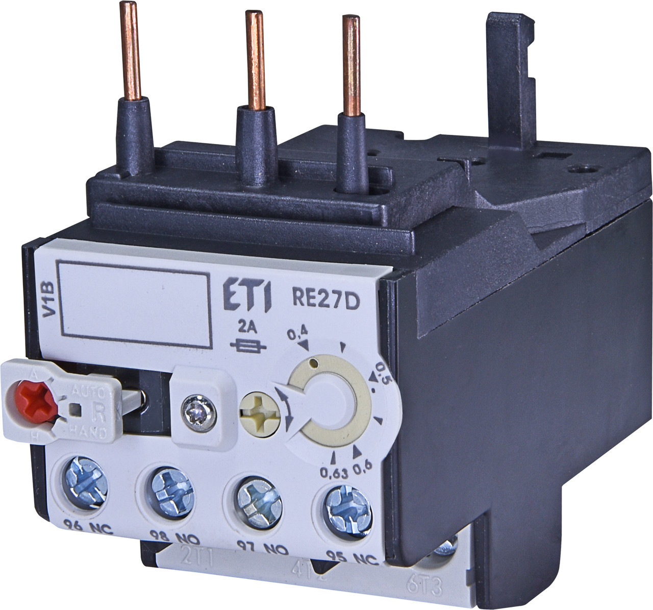 Теплове реле RE 27D-0.63 (0.4-0.63 A) для контакторів типу CEM9-CEM25 ETI