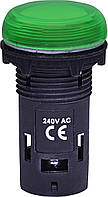 Лампа сигнальная LED матовая ECLI-240A-G 240V AC (зеленая) ETI