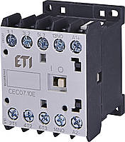 Электромагнитный контактор миниатюрный CEC 07.10 24V AC (7A; 4kW; AC3) ETI