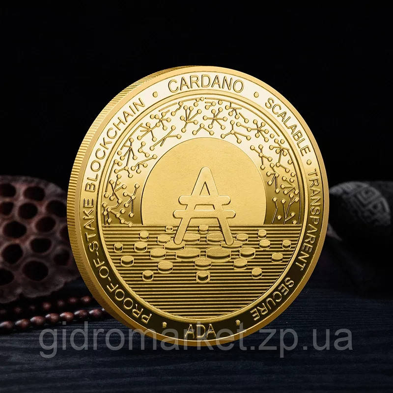 ADA Сувенірна монета Карданних CARDANO в капсулі колір: золото