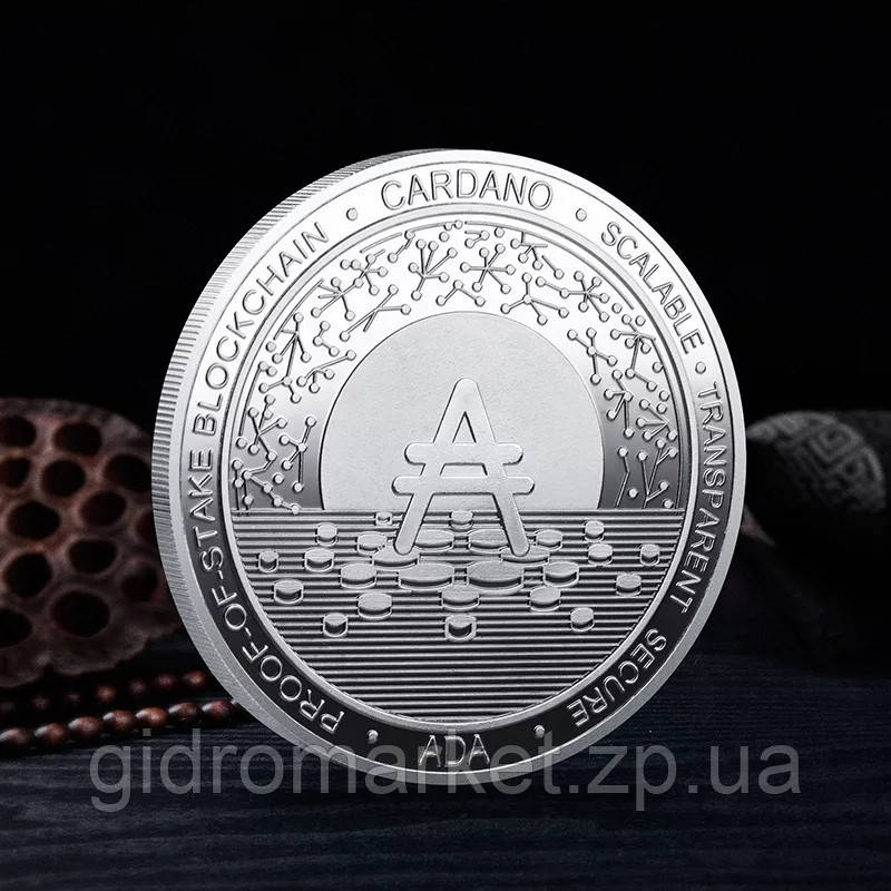 ADA Сувенірна монета Кардана CARDANO в капсулі колір: срібло