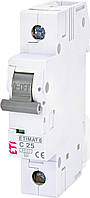 Автоматический выключатель 1p C 25А ETIMAT 6 kA, ETI