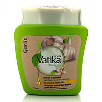 Маска для ламкого волосся, що випадає, Ватик Дабур із часником Hot oil treatment, Dabur Vatika, 500 г