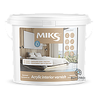 Acrylic interior varnish Miks (Микс аква) интерьерный акриловый лак , глянец 2,5 л.