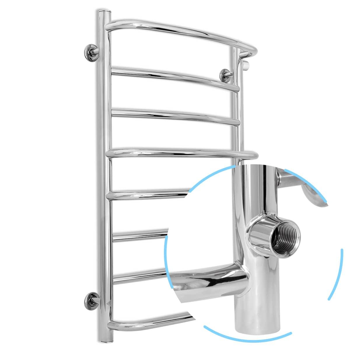 Водяна рушникосушарка Laris Євромікс П8 500 х 800 б/п 1/2" мц 700, фото 1
