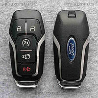 Корпус смарт ключа Ford 5 кнопки лезвие HU101