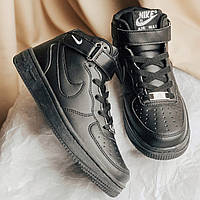 Кросівки чорні Nike Air Force унісекс